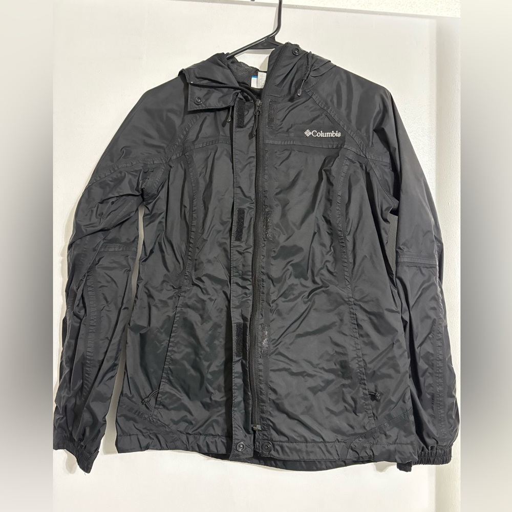 Columbia Black OmniTech Rain Jacket